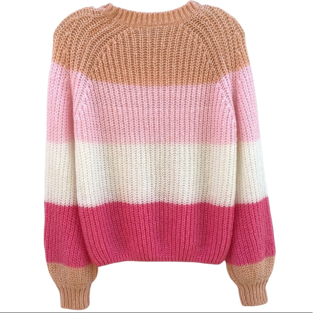 NWOT Princess Polly Womens S/M Willow Colorblock Wool Blend Oversized Sweater - Picture 3 of 8